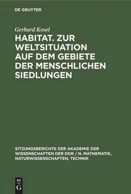 Abbildung von Kosel | Habitat. Zur Weltsituation auf dem Gebiete der menschlichen Siedlungen | 1. Auflage | 1978 | beck-shop.de