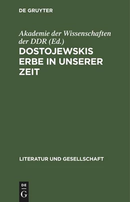 Abbildung von Graßhoff / Jonas | Dostojewskis Erbe in unserer Zeit | 1. Auflage | 1977 | beck-shop.de