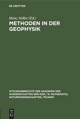 Abbildung von Stiller | Methoden in der Geophysik | 1. Auflage | 1987 | beck-shop.de