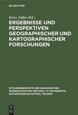Abbildung von Stiller | Ergebnisse und Perspektiven geographischer und kartographischer Forschungen | 1. Auflage | 1987 | beck-shop.de