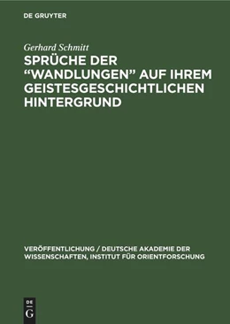Abbildung von Schmitt | Sprüche der 