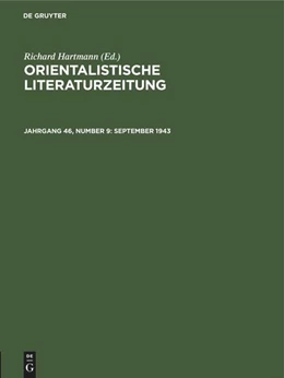 Abbildung von September 1943 | 1. Auflage | 1944 | beck-shop.de