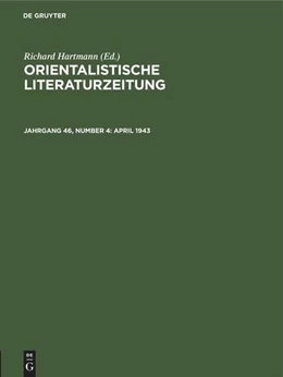 Abbildung von April 1943 | 1. Auflage | 1944 | beck-shop.de