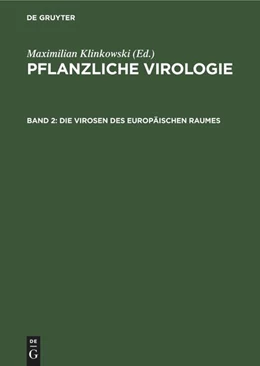 Abbildung von Klinkowski | Die Virosen des europäischen Raumes | 1. Auflage | 1959 | beck-shop.de