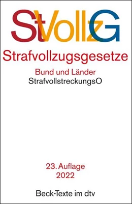 Abbildung von Strafvollzugsgesetze | 23. Auflage | 2022 | beck-shop.de