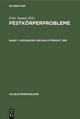 Abbildung von Sauter | Wiesbaden und Bad Pyrmont, 1961 | 1. Auflage | 1963 | beck-shop.de