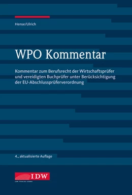 Abbildung von Hense / Ziegler | WPO Kommentar | 4. Auflage | 2022 | beck-shop.de