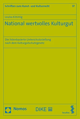 Abbildung von Kimmig | National wertvolles Kulturgut | 1. Auflage | 2022 | 37 | beck-shop.de