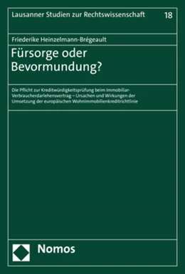 Abbildung von Heinzelmann-Brégeault | Fürsorge oder Bevormundung? | 1. Auflage | 2022 | 18 | beck-shop.de