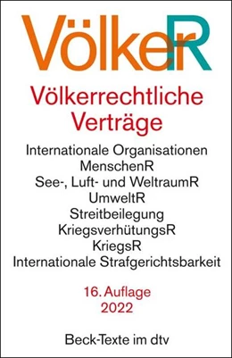 Abbildung von Dörr | Völkerrechtliche Verträge | 16. Auflage | 2022 | beck-shop.de