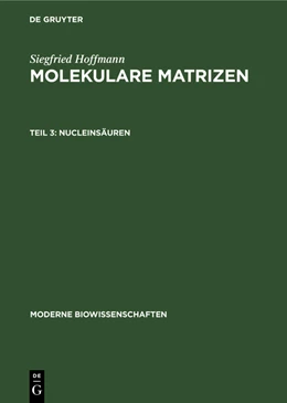 Abbildung von Hoffmann | Nucleinsäuren | 1. Auflage | 1979 | beck-shop.de