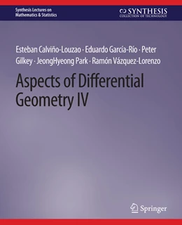 Abbildung von Calviño-Louzao / García-Río | Aspects of Differential Geometry IV | 1. Auflage | 2022 | beck-shop.de