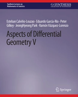 Abbildung von Calviño-Louzao / García-Río | Aspects of Differential Geometry V | 1. Auflage | 2022 | beck-shop.de