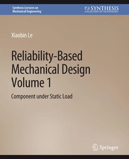 Abbildung von Le | Reliability-Based Mechanical Design, Volume 1 | 1. Auflage | 2022 | beck-shop.de