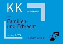 Abbildung von Haack | Karteikarten Familien- und Erbrecht | 13. Auflage | 2022 | beck-shop.de