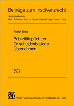 Abbildung von Ernst | Publizitätspflichten für schuldenbasierte Übernahmen | 1. Auflage | 2022 | 63 | beck-shop.de
