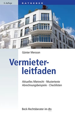Abbildung von Mersson | Vermieterleitfaden | 6. Auflage | 2015 | 51243 | beck-shop.de