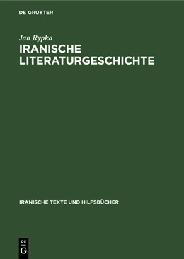 Abbildung von Rypka | Iranische Literaturgeschichte | 1. Auflage | 1960 | beck-shop.de