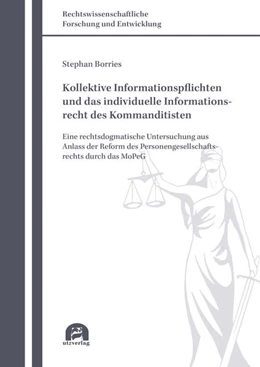 Abbildung von Borries | Kollektive Informationspflichten und das individuelle Informationsrecht des Kommanditisten | 1. Auflage | 2022 | 850 | beck-shop.de
