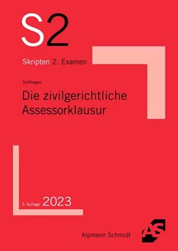 Abbildung von Stoffregen | Die zivilgerichtliche Assessorklausur | 5. Auflage | 2022 | beck-shop.de