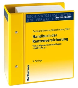 Abbildung von Zweng / Scheerer | Handbuch der Rentenversicherung Teil I | 1. Auflage | 2017 | beck-shop.de