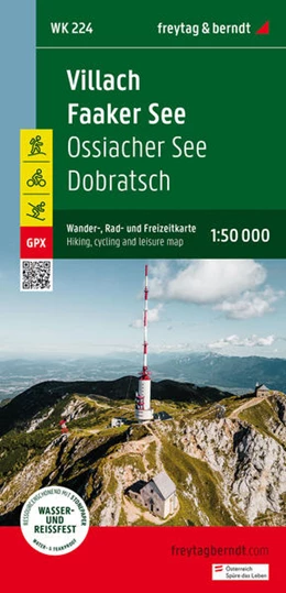 Abbildung von freytag & berndt | freytag & berndt Wanderkarte WK 224 Villach - Faaker See, Ossiacher See - Dobratsch 1:50.000 | 1. Auflage | 2023 | beck-shop.de