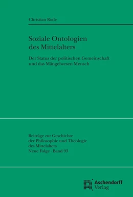 Abbildung von Rode | Soziale Ontologien des Mittelalters | 1. Auflage | 2022 | 93 | beck-shop.de