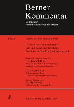 Abbildung von Hurni / Reber | Materialien zum Zivilgesetzbuch Band I | 1. Auflage | 2009 | beck-shop.de
