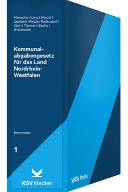 Abbildung von Hamacher / Lenz | Kommunalabgabengesetz für das Land Nordrhein-Westfalen (KAG NRW) | 1. Auflage | 2017 | beck-shop.de