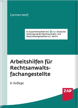 Abbildung von Arbeitshilfen für Rechtsanwaltsfachangestellte | 8. Auflage | 2023 | beck-shop.de