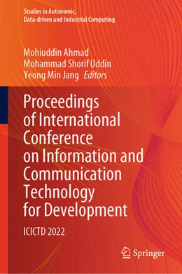 Abbildung von Ahmad / Uddin | Proceedings of International Conference on Information and Communication Technology for Development | 1. Auflage | 2023 | beck-shop.de