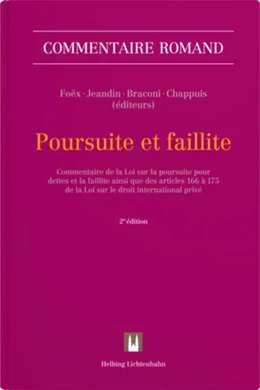 Abbildung von Foëx / Jeandin | Poursuite et faillite (LP) | 2. Auflage | 2025 | beck-shop.de