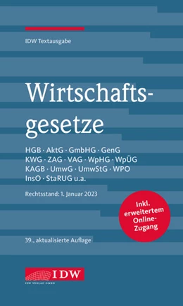 Abbildung von Wirtschaftsgesetze 2023 | 39. Auflage | 2023 | beck-shop.de