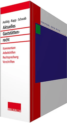 Abbildung von Assfalg / Rapp | Aktuelles Gaststättenrecht • mit Aktualisierungsservice | 1. Auflage | 2018 | beck-shop.de