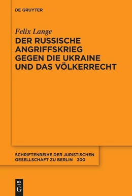 Abbildung von Lange | Der russische Angriffskrieg gegen die Ukraine und das Völkerrecht | 1. Auflage | 2023 | beck-shop.de