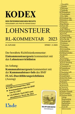 Abbildung von Seebacher / Doralt | KODEX Lohnsteuer Richtlinien-Kommentar 2023 | 24. Auflage | 2023 | beck-shop.de