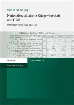 Abbildung von Fremdling | Nationalsozialistische Kriegswirtschaft und DDR | 1. Auflage | 2020 | beck-shop.de