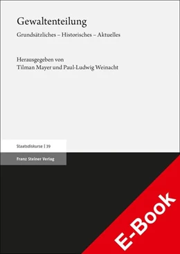 Abbildung von Mayer / Weinacht | Gewaltenteilung | 1. Auflage | 2021 | beck-shop.de