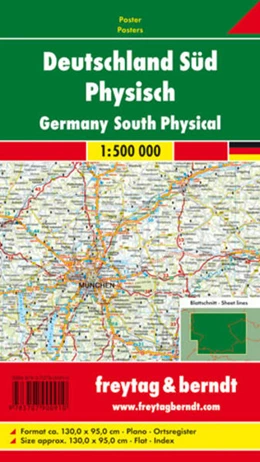 Abbildung von Freytag-Berndt und Artaria KG | Deutschland Süd physisch, 1:500.000, Poster | 1. Auflage | 2020 | beck-shop.de