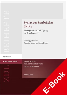 Abbildung von Speyer / Diener | Syntax aus Saarbrücker Sicht 5 | 1. Auflage | 2023 | beck-shop.de