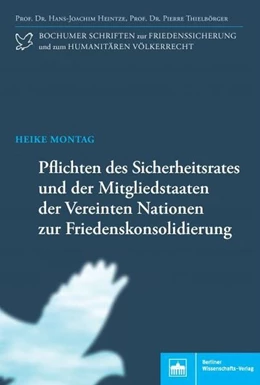 Abbildung von Jakob | Pflichten des Sicherheitsrates und der Mitgliedstaaten der Vereinten Nationen zur Friedenskonsolidierung | 1. Auflage | 2017 | beck-shop.de