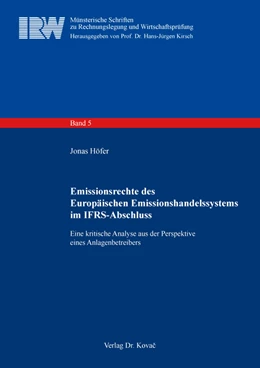 Abbildung von Höfer | Emissionsrechte des Europäischen Emissionshandelssystems im IFRS-Abschluss | 1. Auflage | 2023 | 5 | beck-shop.de