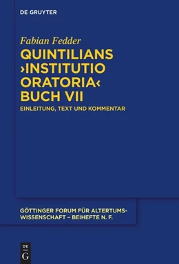 Abbildung von Fedder | Quintilians ›Institutio oratoria‹ Buch VII | 1. Auflage | 2024 | 15 | beck-shop.de
