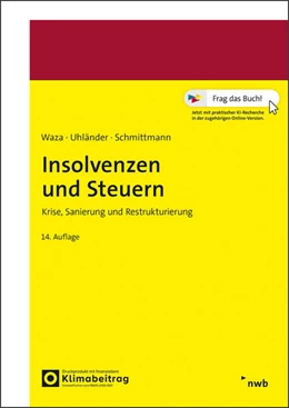 Abbildung von Waza / Uhländer | Insolvenzen und Steuern | 14. Auflage | 2024 | beck-shop.de