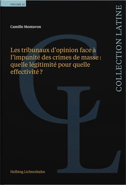 Abbildung von Montavon | Les tribunaux d’opinion face à l’impunité des crimes de masse: quelle légitimité pour quelle effectivité ? | 1. Auflage | 2023 | beck-shop.de