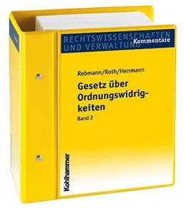 Abbildung von Rebmann / Roth | Gesetz über Ordnungswidrigkeiten | 1. Auflage | 2017 | beck-shop.de