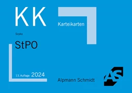 Abbildung von Soyka | Karteikarten StPO | 13. Auflage | 2024 | beck-shop.de