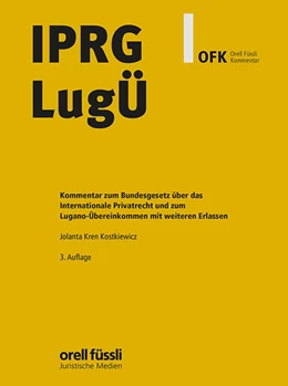 Abbildung von Kren Kostkiewicz | IPRG/LugÜ Kommentar | 3. Auflage | 2026 | beck-shop.de