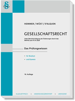 Abbildung von Hemmer / Wüst | Gesellschaftsrecht | 16. Auflage | 2023 | beck-shop.de