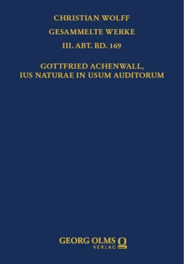Abbildung von Aichele | Gottfried Achenwall, Ius naturae in usum auditorum | 1. Auflage | 2024 | 169 | beck-shop.de